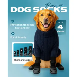 Premium Non-Slip Dog Socks & Lightweight Dog Shoes – Paw Protection for Cold Floors, Hot Pavement & Everyday Wear |   Cotton & Waterproof Options |   XS–XL
