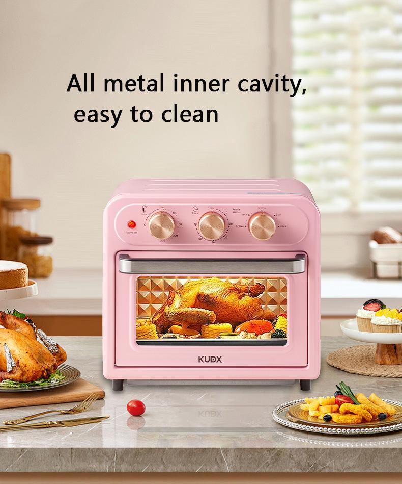 Baking enthusiasts are thrilled! Multifunctional Home Oven 15QT — Extra-large tabletop convection oven, air fryer bread unit, baking, reheating leftovers, no oil needed, stainless steel material, transparent observation window, healthy cooking, space-savi