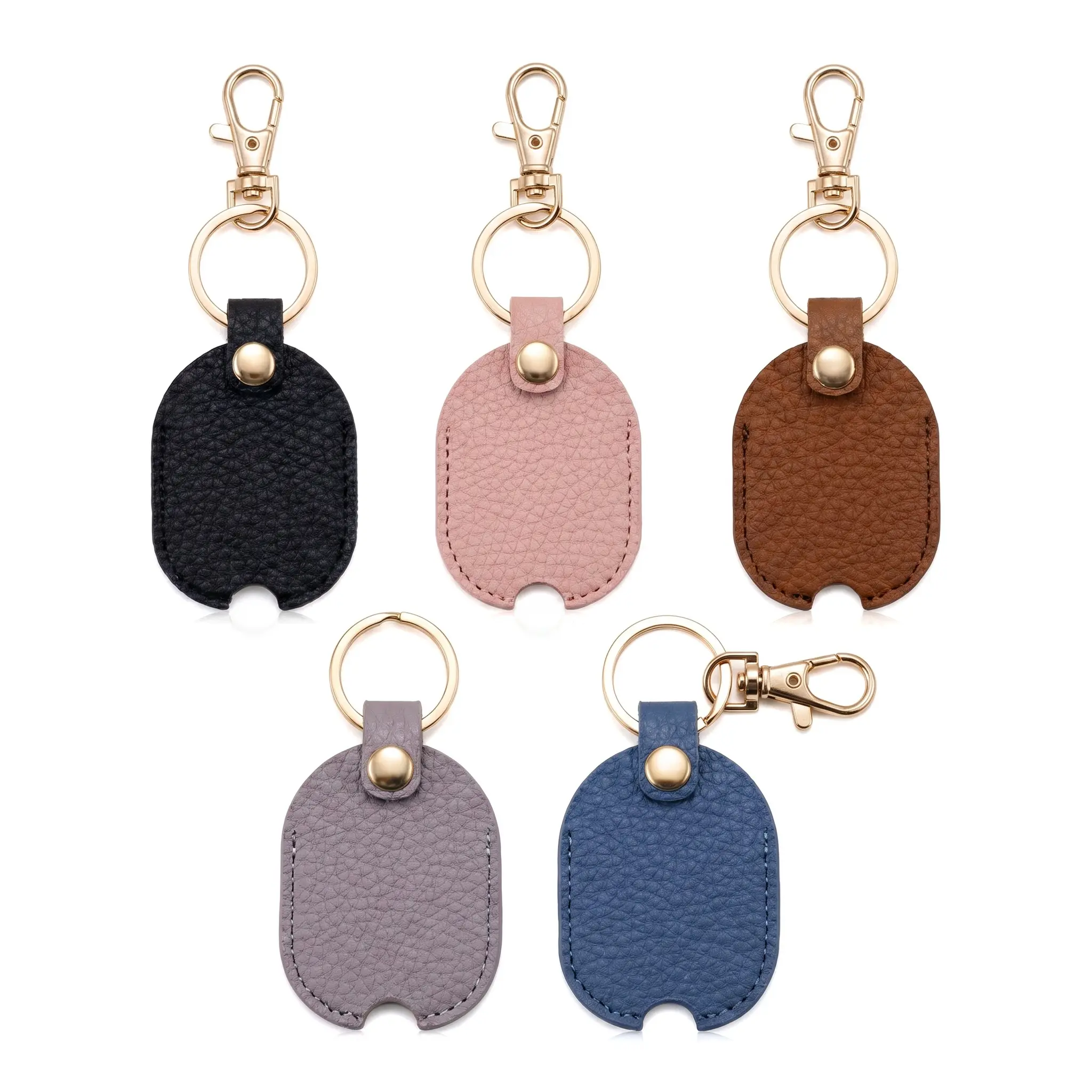 Sleek Modern Keychain Card Holder For Travel Souvenir Wedding Gift PU Leather Anti Loss Keychain Bag Pendant Portable Everyday Essential
