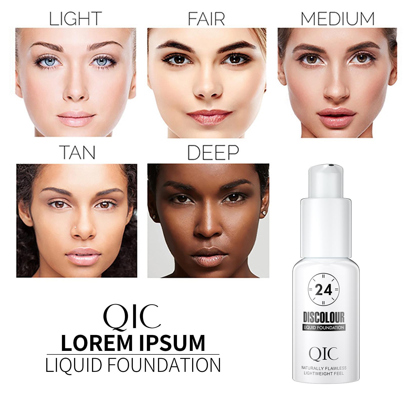 Long Lasting Color Changing Foundation, 1 Box Sweat Activated Foundation, Moisturizing Lightweight Concealer Foundation, Makeup Product for Women & Girls, Hydrating