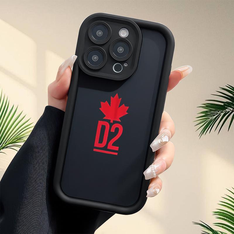 Phone Case: Maple Leaf Letters Pattern,  Groove Mobile Phone Case, Thickened Anti-fall, Shockproof, Unisex, Suitable for iPhone 17 E Air Pro ProMax iPhone16 15 14 Plus 13 12 Mini 11 X XS XR Series, Suitable for Everyone.