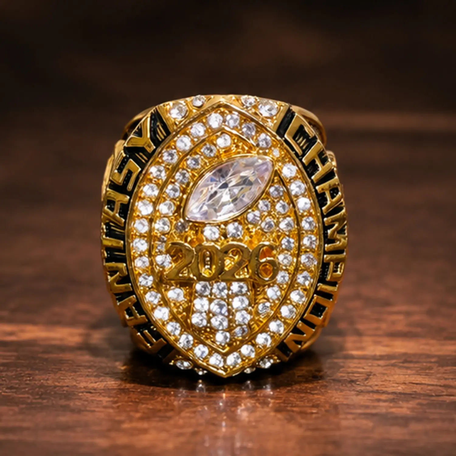 2026 Dream Us Football Championship Trophy Ring, Caesar Stadium Replica, Perfect Gift for Football Enthusiasts, High-Quality Design, Elegant Desk Decor