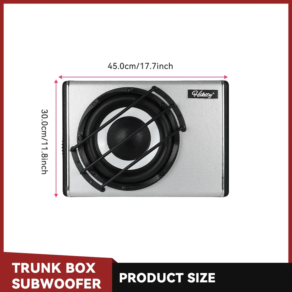 3800W high power subwoofer with audio cable 12v subwoofer car audio modification car 10 inch subwoofer