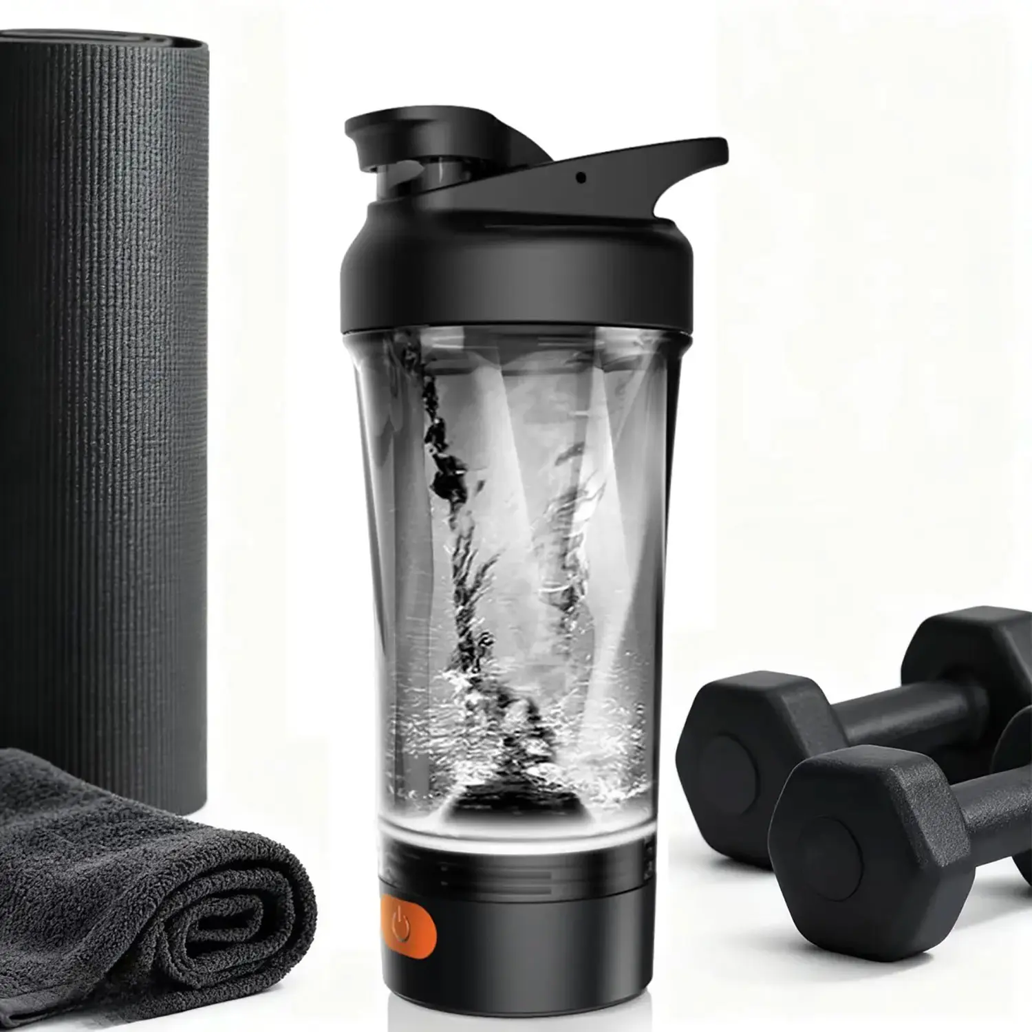 Electric Protein Shaker Bottle, Tritan Material, BPA-Free, 24oz Capacity, USB Rechargeable, Portable Vortex Mixing Mixer Cup for Protein Shakes