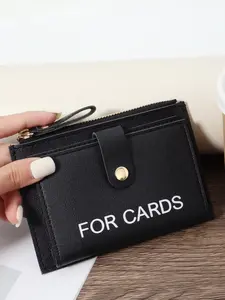 Card Clip Ultra-Thin, Lightweight, Portable Cash, Id Card, Credit Card, Coin Pocket Wallet, Fashionable Zipper Coin Wallet, High-Quality Credit Card Storage Bag, Simple And Casual Multi Card Clip, Very Suitable For Outdoor, Travel And Back To School
