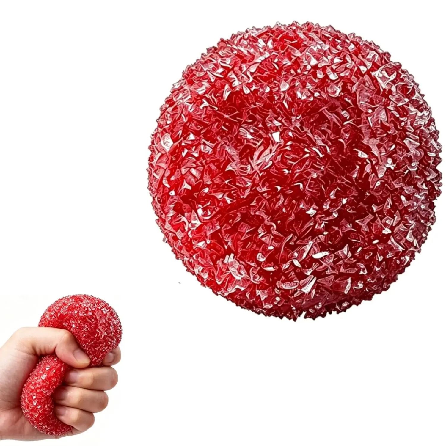 Slushy Squishy, Crunchy Squishy Stress Ball, Waxberry Moldable Crunchy Stress Ball, Slush Satisfying Squishies Relaxing Fidget, Ice Skin Fidget Sensory Toys, Sensory Squeeze Ball, Decompression Squeeze Balls