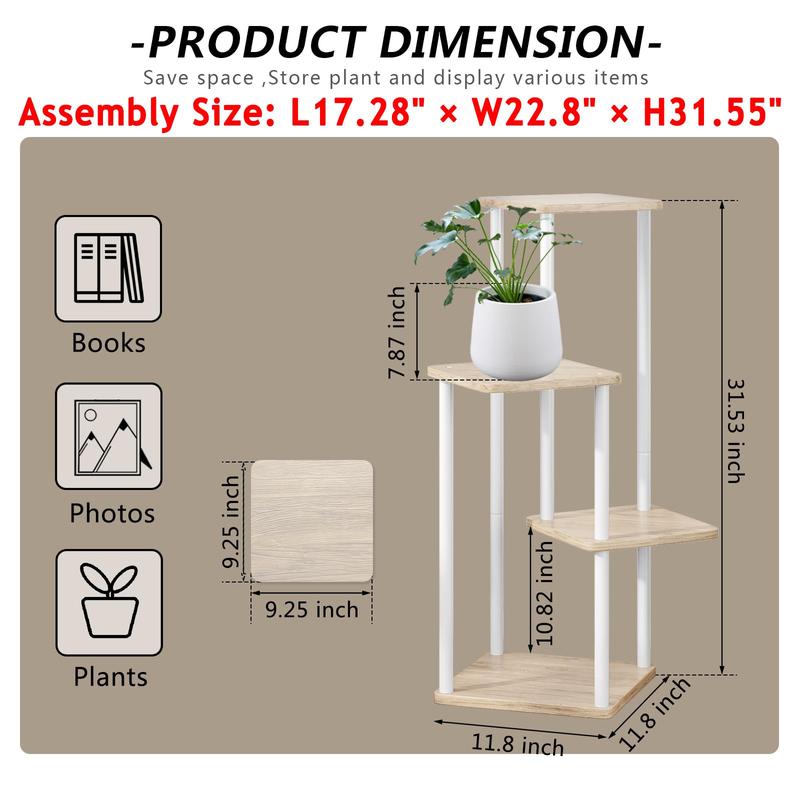 Simple and Easy to Assemble Plant Stand Indoor Plant Stand Multiple Stands for Garden Terrace Corner Balcony Living Room Deals For You Days Outdoor Planters White Taper Planter