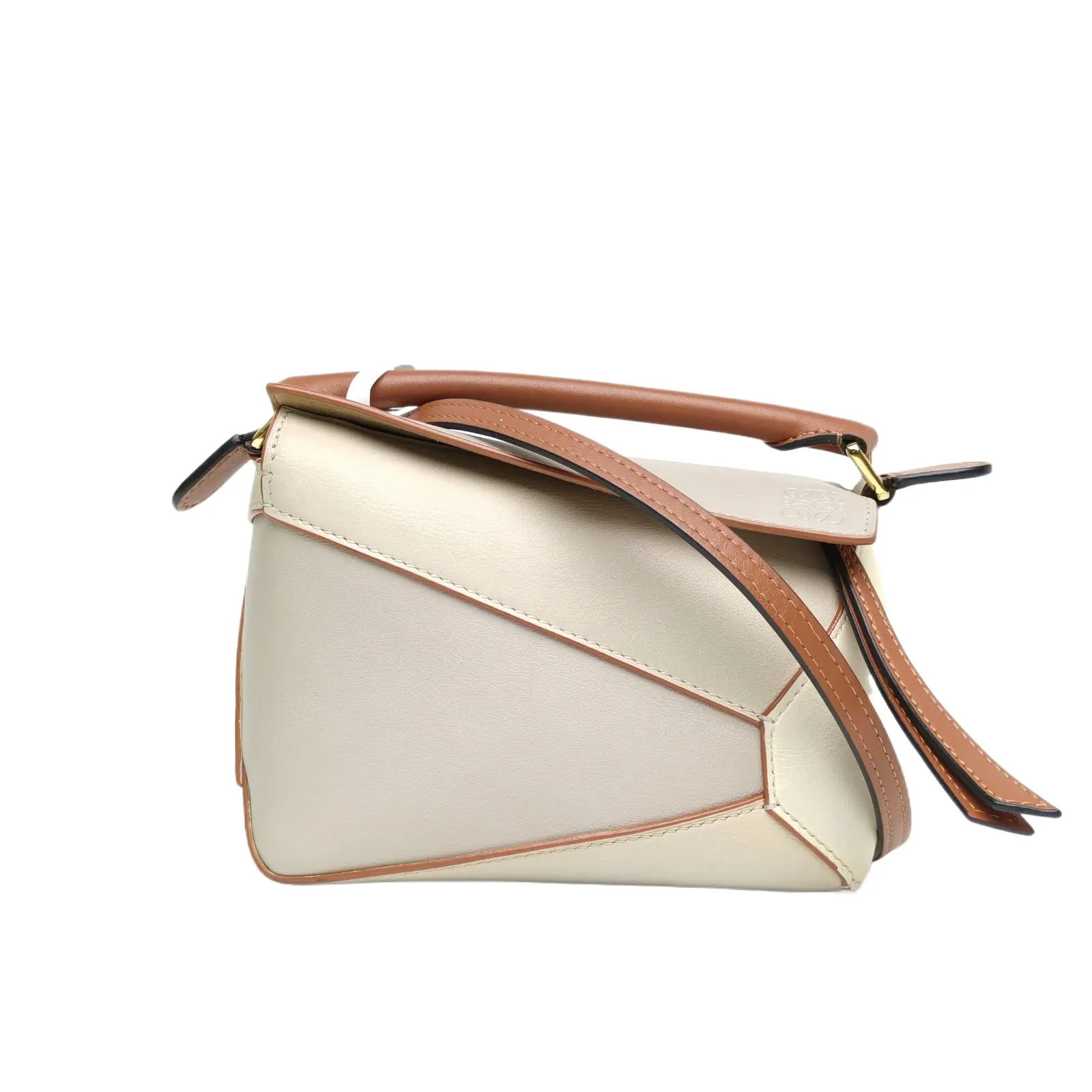 Pre-owned Loewe Puzzle 18 Geometric Bag Mini ColorblockP226967849