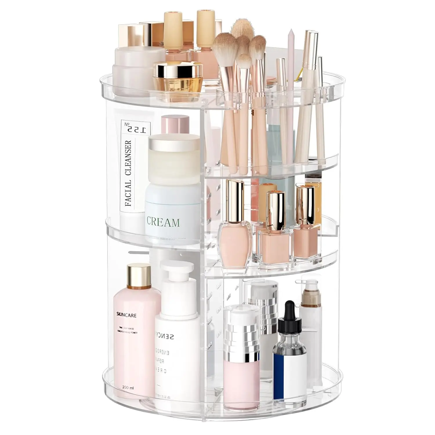 fits,all,glitter,vinyl,teacher,wardrobe,glock,shirt,salon,outfit,camisas,frescas,womens,basic,tees,coucou,intimates,Muppet,Christmas,Carol,Back-to-School Season Rotating Makeup Organizer, DIY 8 Adjustable Layers Spinning Skincare Storage, Cosmetic Display