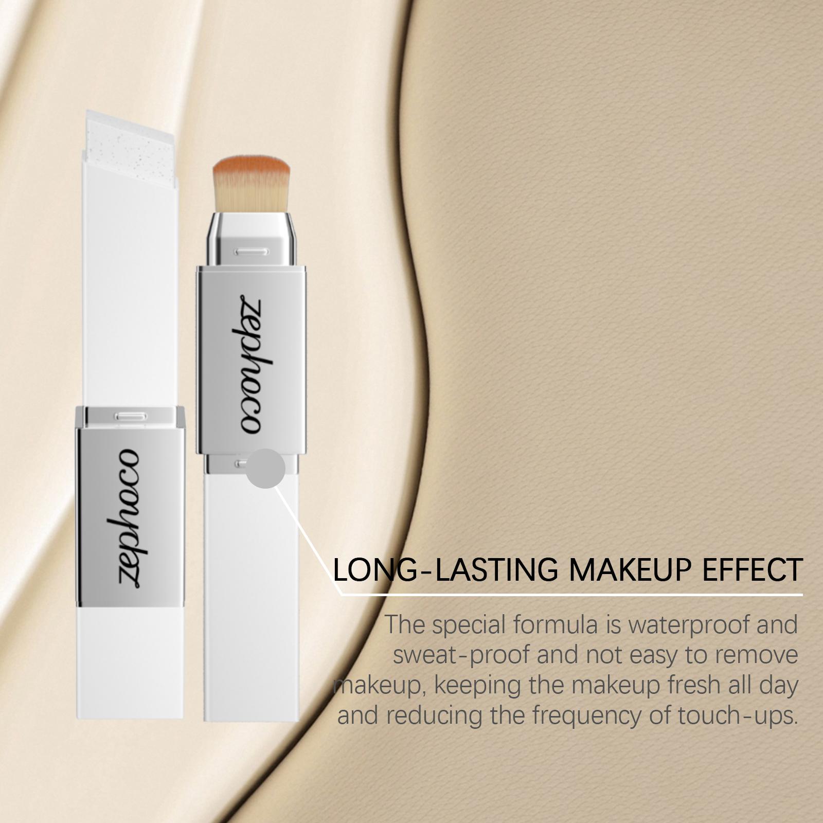 The Ivory White Two-In-One Color-Changing Foundation Stick Is Light, Moist, Natural, Adheres Well Without Sticking, And Provides A Thin, Clear And Transparent Foundation
