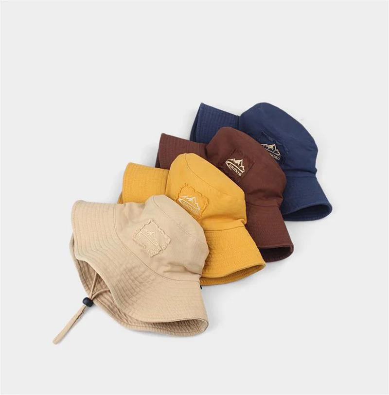 Summer Wide Large Brim Men Women Fisherman Hat Outdoor UV Protection Casual Sun Cap Hiking Fishing Climbing Safari Bucket Hats