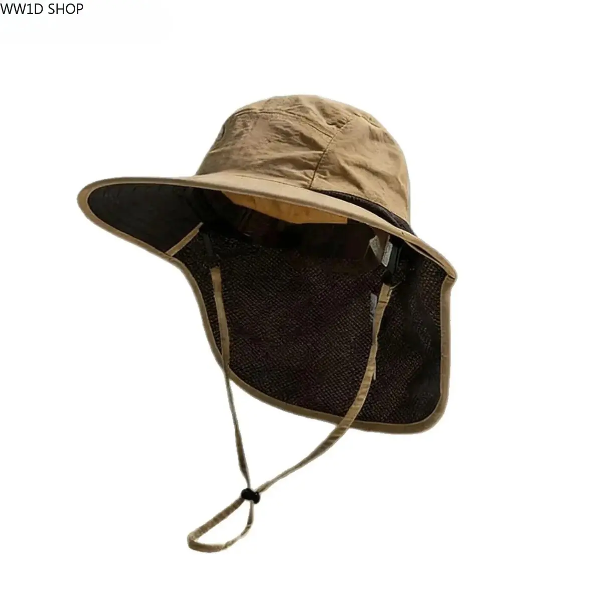 2026 Breathable Bucket Hat with Neck Flap for Boys and Men, Quick Dry UV Protection Fisherman Sun Cap for Camping Fishing and Hiking