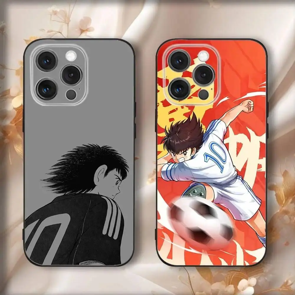 Anime Captain Tsubasa Ozora Tsubasa Soft Black Scratch Guard Mobile Phone Case - Multi-Models Accessory for iOS (iPhone 11-17 Pro Max/Plus) & Android (Samsung Galaxy S23-S25) Funda Cover, Ios/Android