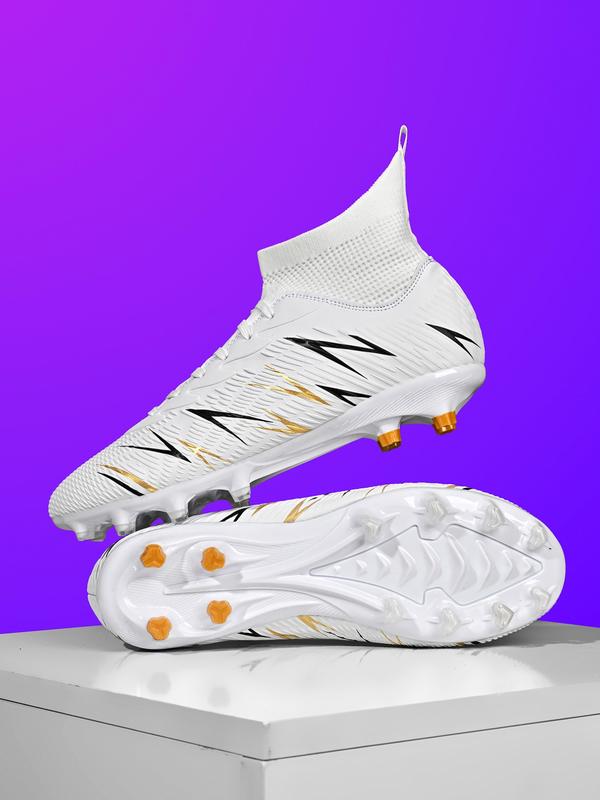 Men's Sports Football Shoes, Sports Lace Up Soccer Shoes, Football Cleats, Training Shoes for All Seasons