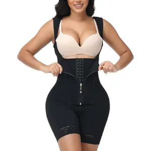 Overbust Fajas Colombianas Shapewear for Women Tummy Control Body Shaper Girdles Post Surgery Compression Garment