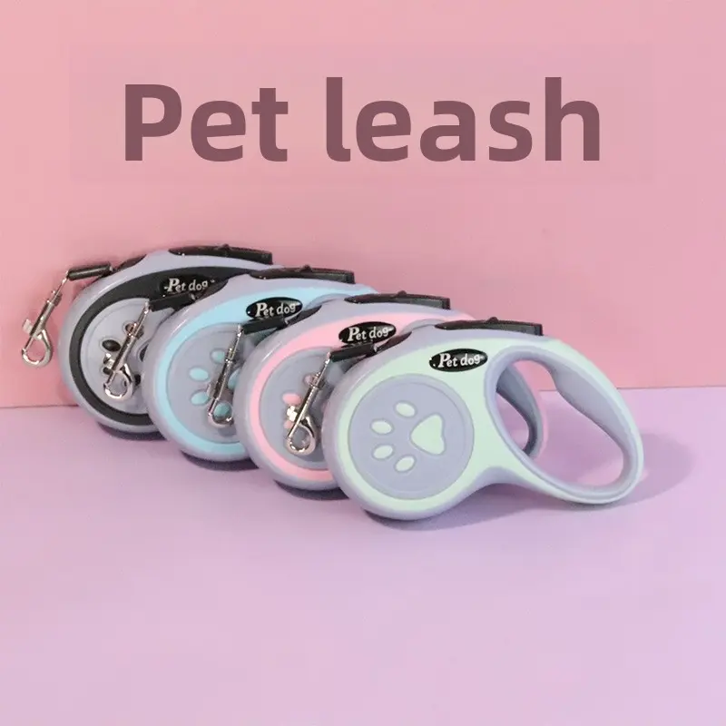 Dog leash for outdoor walking, adjustable automatic retractable leash, pet supplies for small and medium-sized dogs, cross-border dog leash