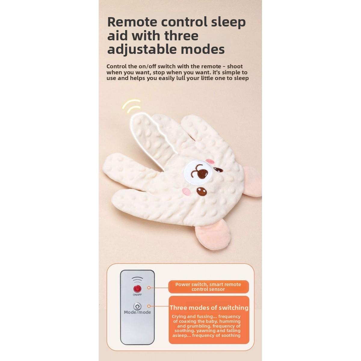 Baby handheld vibrating soothing toy, prevents startle reflex, relieves colic in 2-month-old infants, with automatic patting to aid sleep. Not applicable.