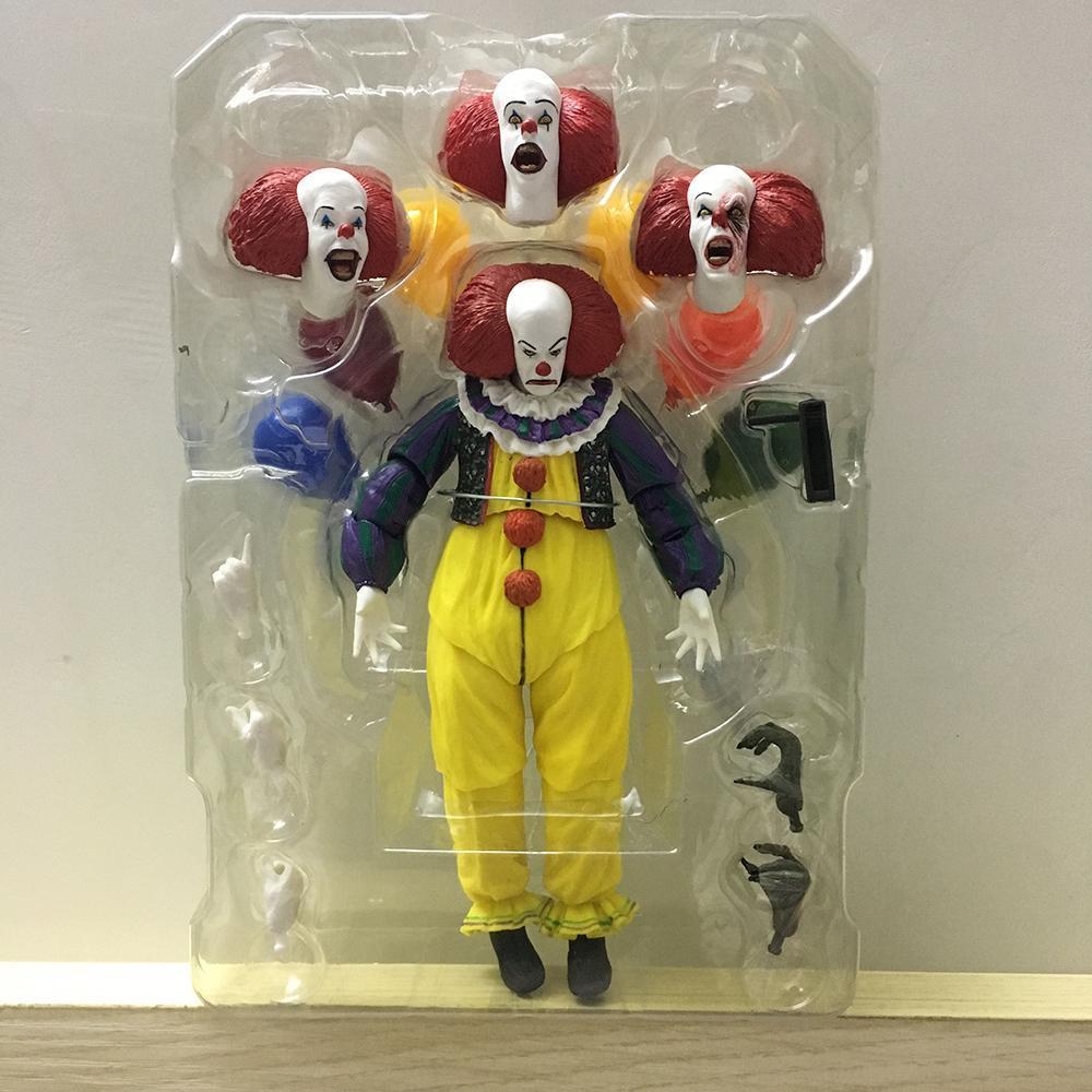 NECA Joker Stephen King Clown Pennywise Action Figure Toys For Halloween Decoration Gift