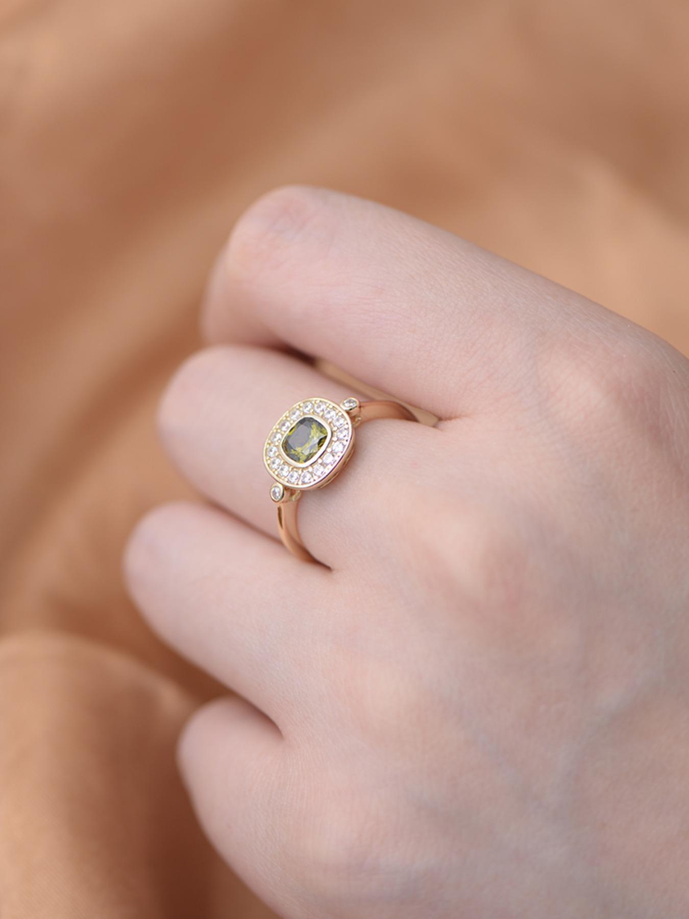 925 Sterling Silver Zirconia Decorated Ring, Fashion Jewelry for Party, Daily Clothing Decor, Trendy All-match & Exquisite Jewelry for Birthday Gift