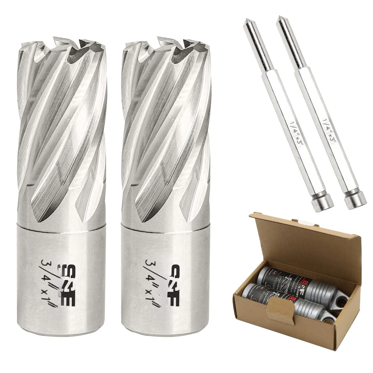 Annular  Set, 2-pc, 3/4" Diameter x 1" Depth of Cut for  Drill Press