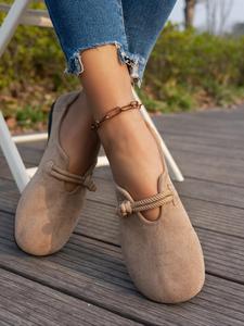 women's solid color ballet flats, slip on flats, work shoes, casual comfortable flat shoes for daily wear, lightweight breathable shoes for women & girls, running, footwear