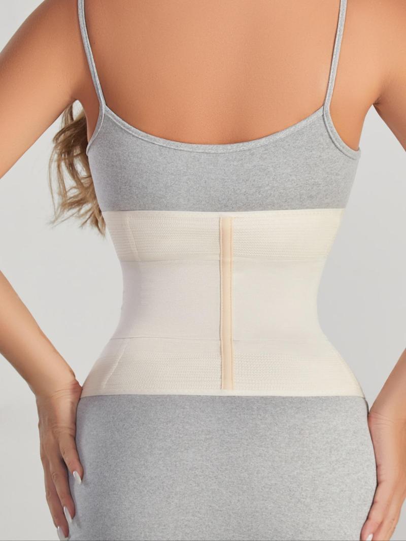 Women's Solid Color Hook & Eye Front Shapewear Belts, Casual Comfy Breathable Shaper, Ladies Shapewear for Daily Wear, Breathable Waistband, Corset Waist Trainer, Womenswear