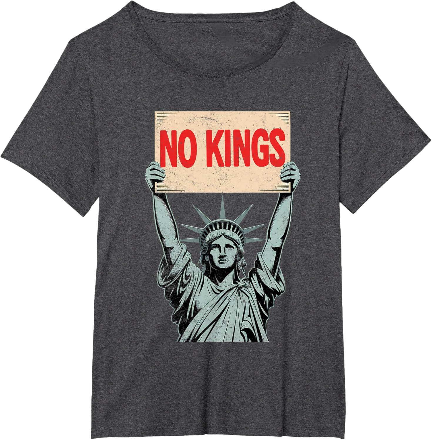 No Kings Statue of Liberty Resist T-Shirt