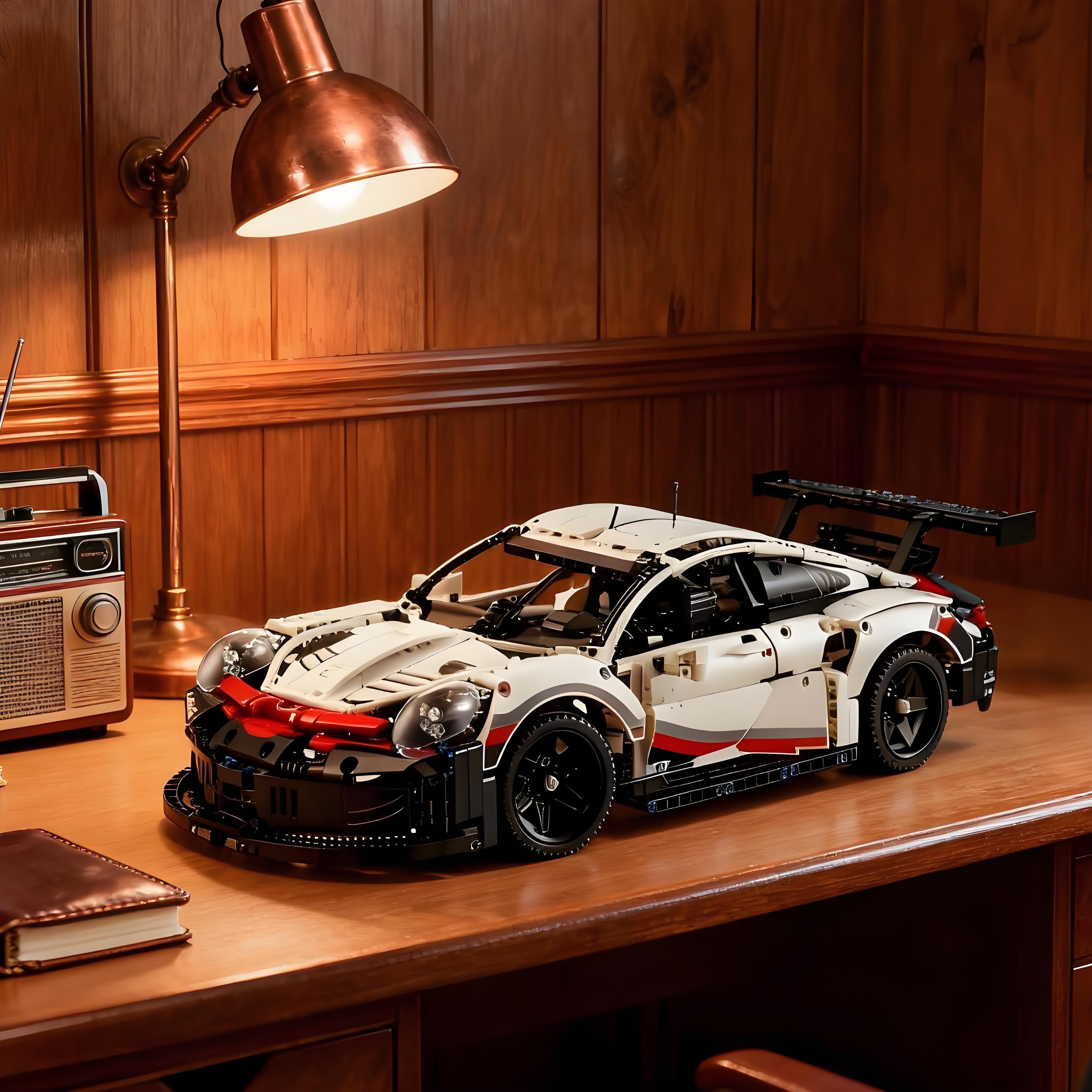 High-Performance Technic Racing Car Building Blocks Set, Realistic Supercar Model Kit, Complex Mechanical Assembly, Premium Collectible Display Toy, STEM Gift for Kids & Adults