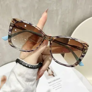 New Western style cat-eye high-quality light luxury glasses, clear reading, gradient, Gradient lens sunglasses, Square sunglasses, external spring hinges, minimalist, 1.0 to 4.0 diopters, suitable for daily computer use, perfect gift