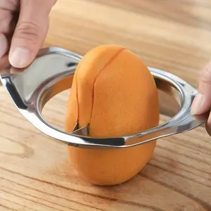 Mango Splitter & Peeler Set - Stainless Steel Manger Slicer & Cutter with Core Remover - Perfect Kitchen Gadget for Fruit Dividing!