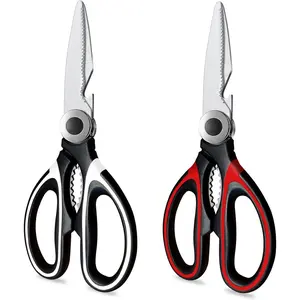 2 Pack All Purpose Heavy Duty Dishwasher Safe Multipurpose Sharp Kitchen Scissors Shears for Food Meat Poultry Vegetable
