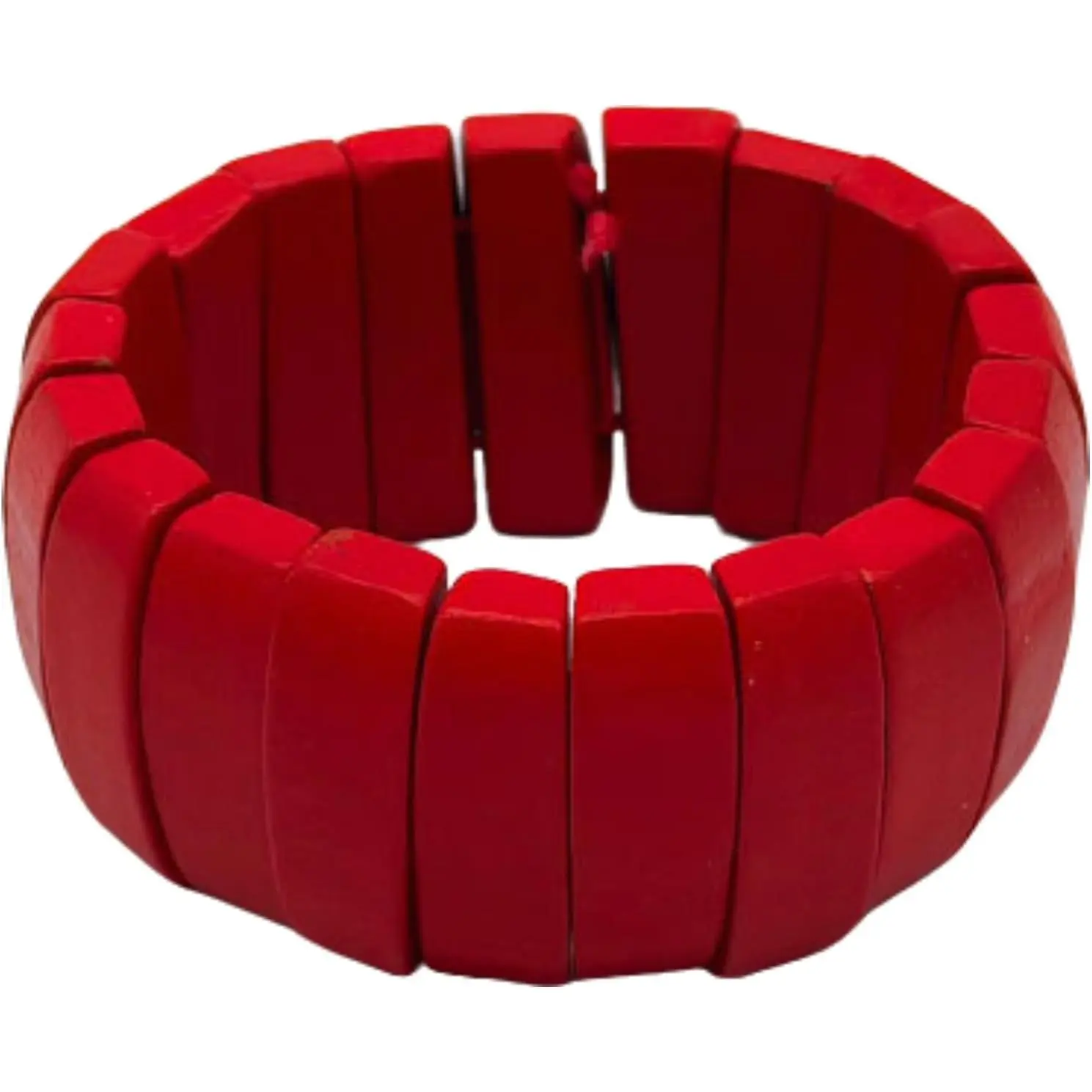 Bohemian Multicolor Bracelet Wooden Thick Coconut Shell Bracelet   Beads Women's Stretch Bracelet