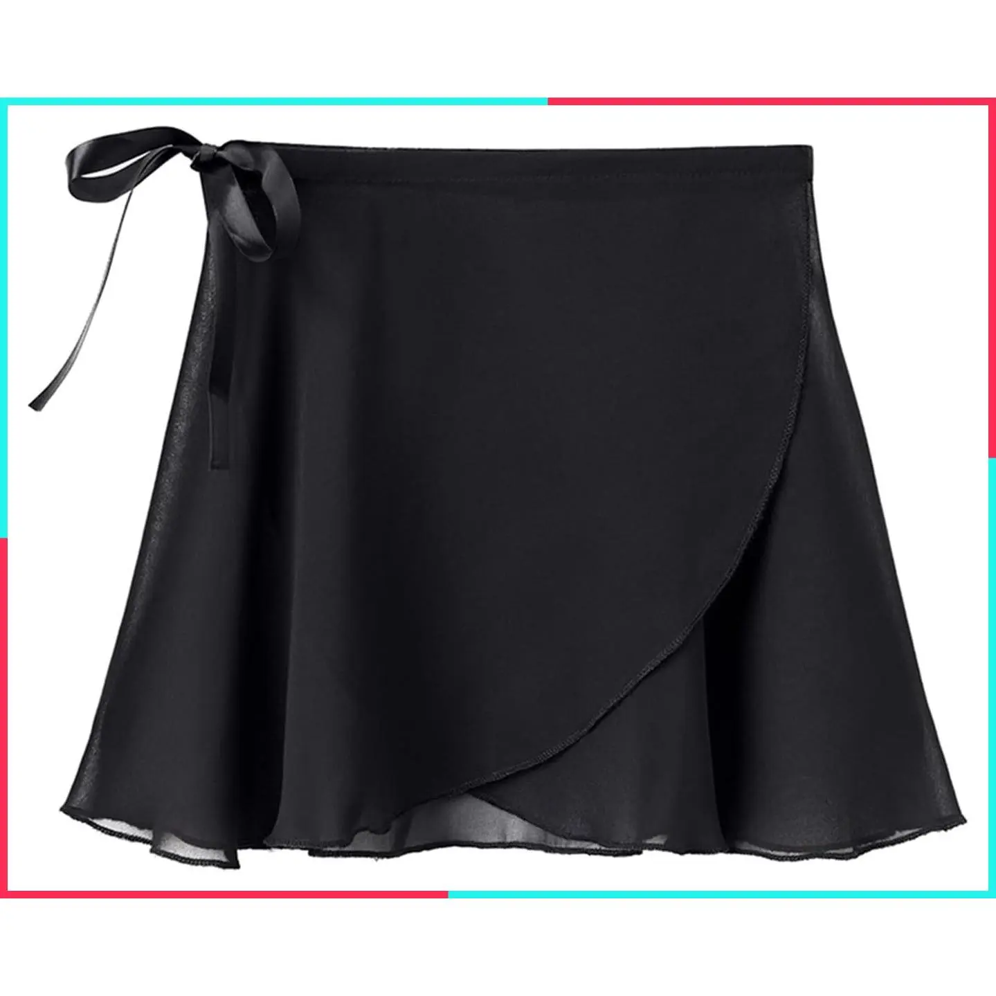 Women's Chiffon Ballet Wrap Skirt Adjustable Tie Dance Skirt
