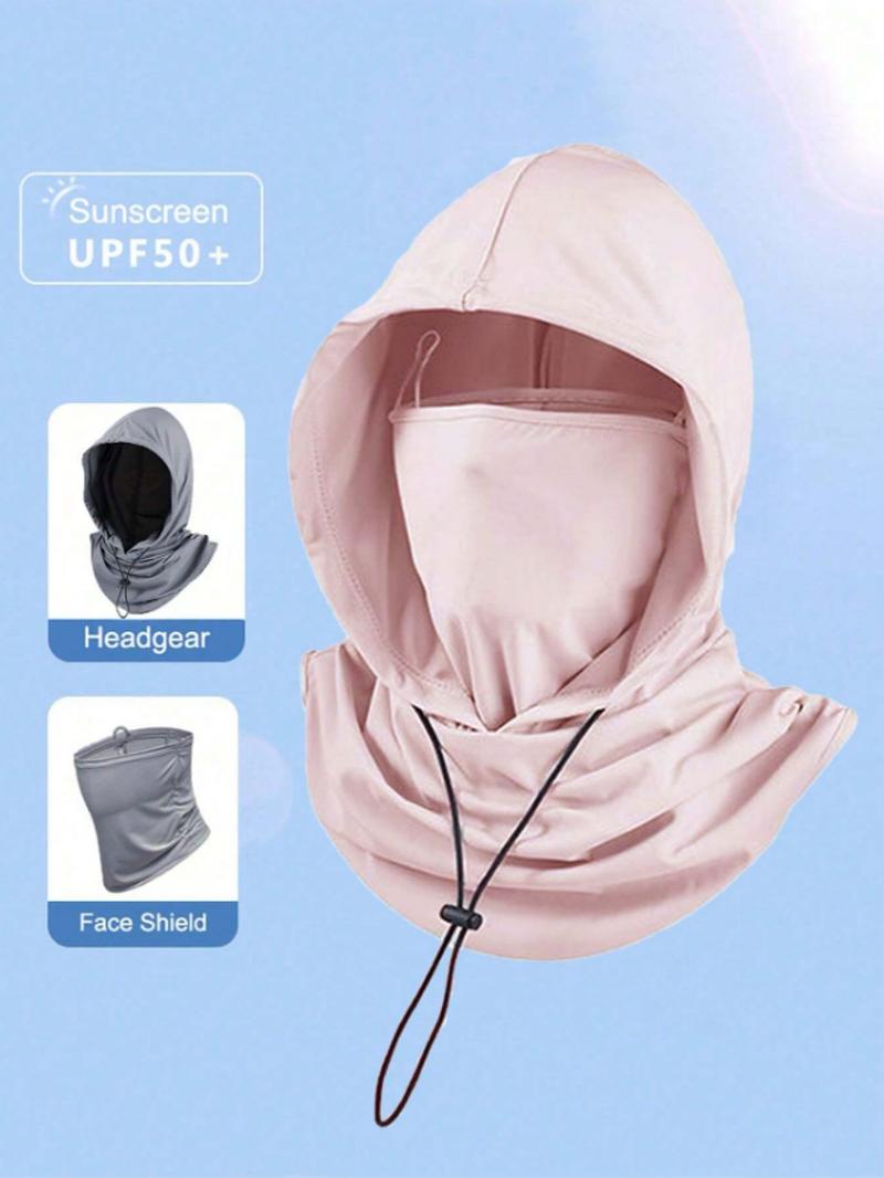 1pcs and 2pcs multifunctional neutral ice silk sunshade balaclava hat - suitable for cycling, full face mask, Windproof face mask - adjustable neckband scarf, outdoor cycling helmet hat, suitable for fishing and outdoor sports. Unisex, same for couples