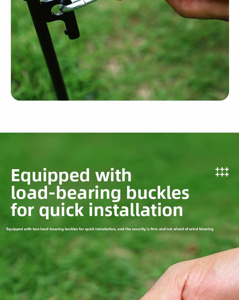 Outdoor camping tent windproof rope pulley adjuster