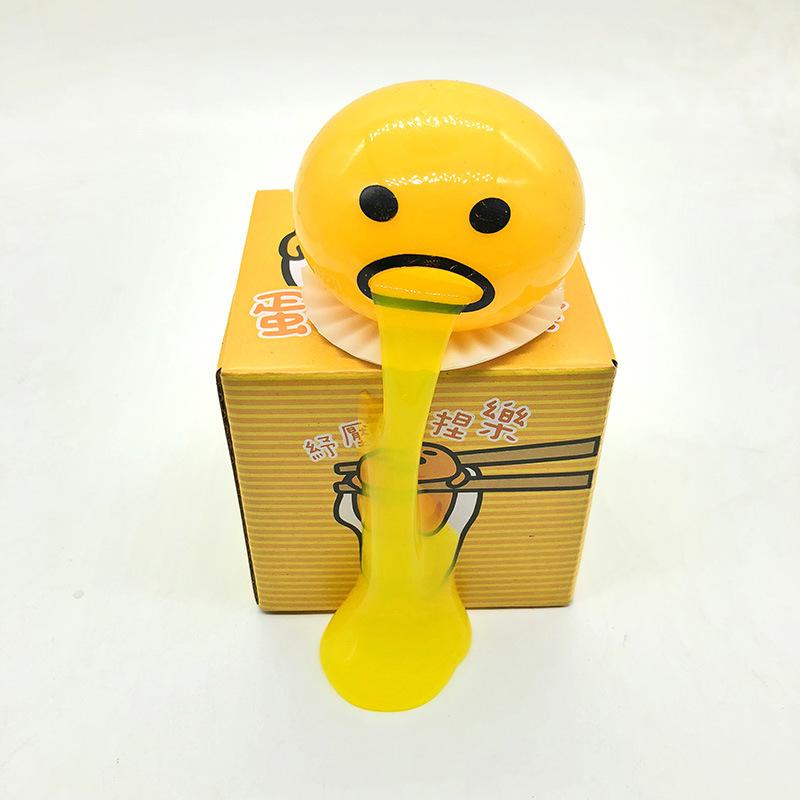 Vomiting Egg Yolk, Stress Relief Squeezing Toy, Hot Selling Small Toy