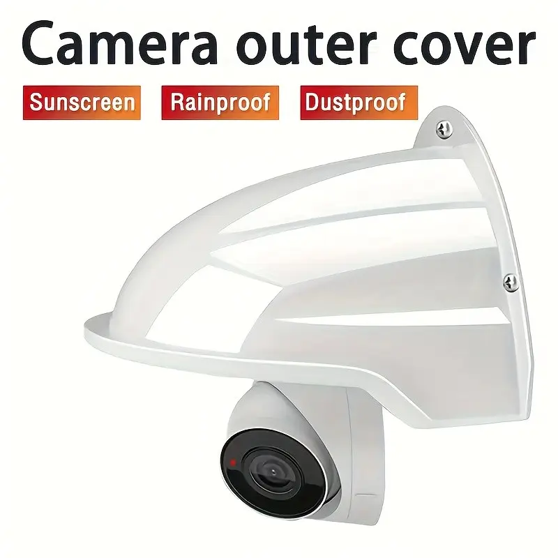 Security Camera Protective Cover for CCTV, Surveillance Camera Rainproof Hood, Durable Weather-Resistant Housing