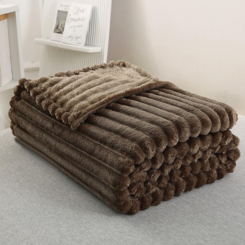 4cm Drawstring Blanket Strips, Soft Polyester Material, Ideal for DIY Crafts & Sewing Projects, Durable and Easy to Use, Knitted Blanket