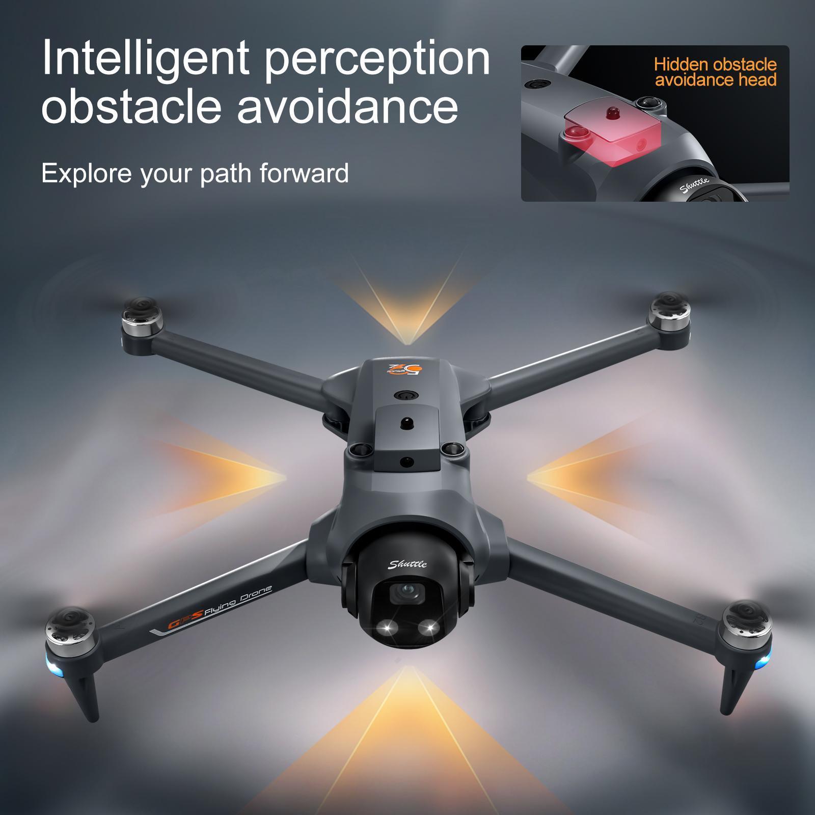 New Design GPS Drone with 180° ESC Camera 5G Large Screen Remote Control Lifting and Obstacle Avoidance Head Brushless Power GPS Return for Amateur Players.