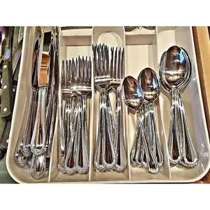 20 Piece Silverware Stainless Steel Flatware Cutlery Set Service for 4