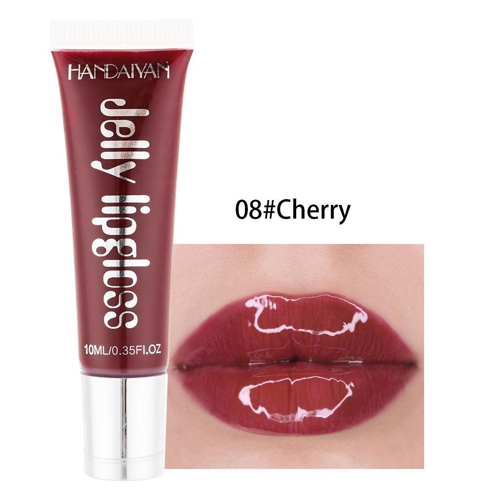 Moisturizing Glossy Lip Gloss, Candy Color Jelly Lip Stain, Hydrating Plumping Lipstick for Girls & Women