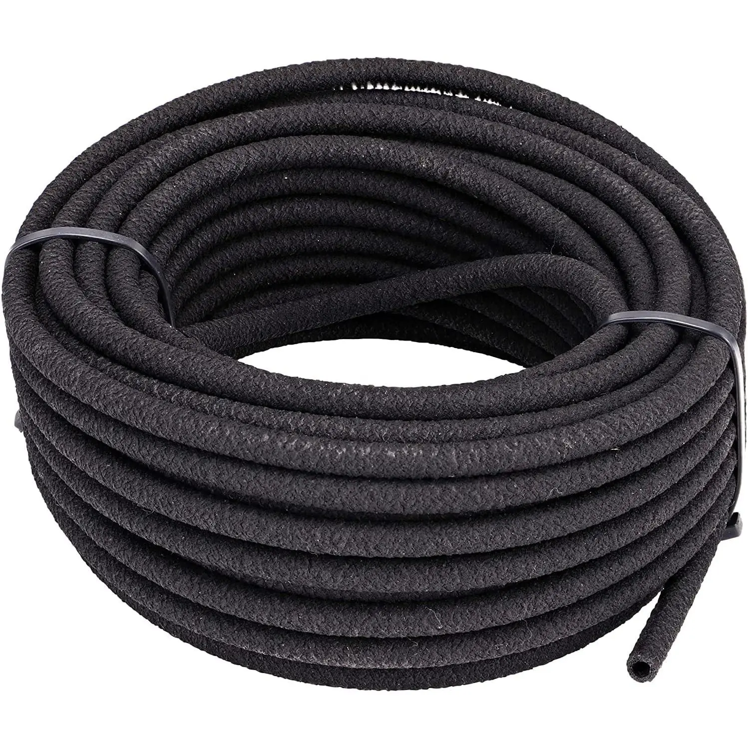 015005T 1/4-Inch by 50-Foot Soaker Hose Tubing for Drip Irrigation, Use in Vegetable Garden, Planters, and Borders, 50-Foot, Black