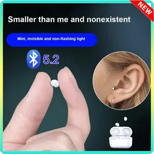 2026 Invisible Mini TWS Bluetooth 5.2 Headset, Noise Reduction Audio Earphones with Mic, Waterproof Stereo Wireless In-Ear Buds for Sleep, Fast Charging Functionality