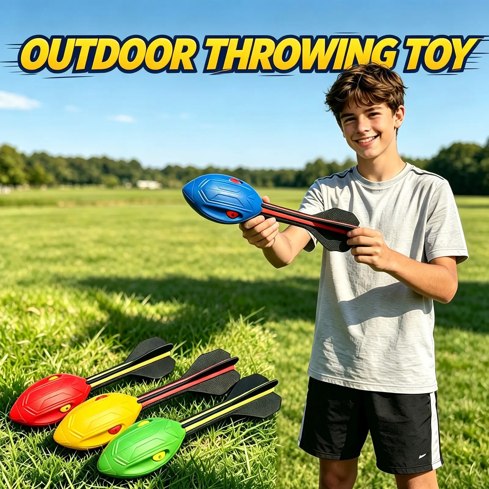 Outdoor Sports Darts with Whistle, 2pcs PU Foam Ball Soft Shell Javelin, Long Distance Football, Festival Gifts, Agility Training