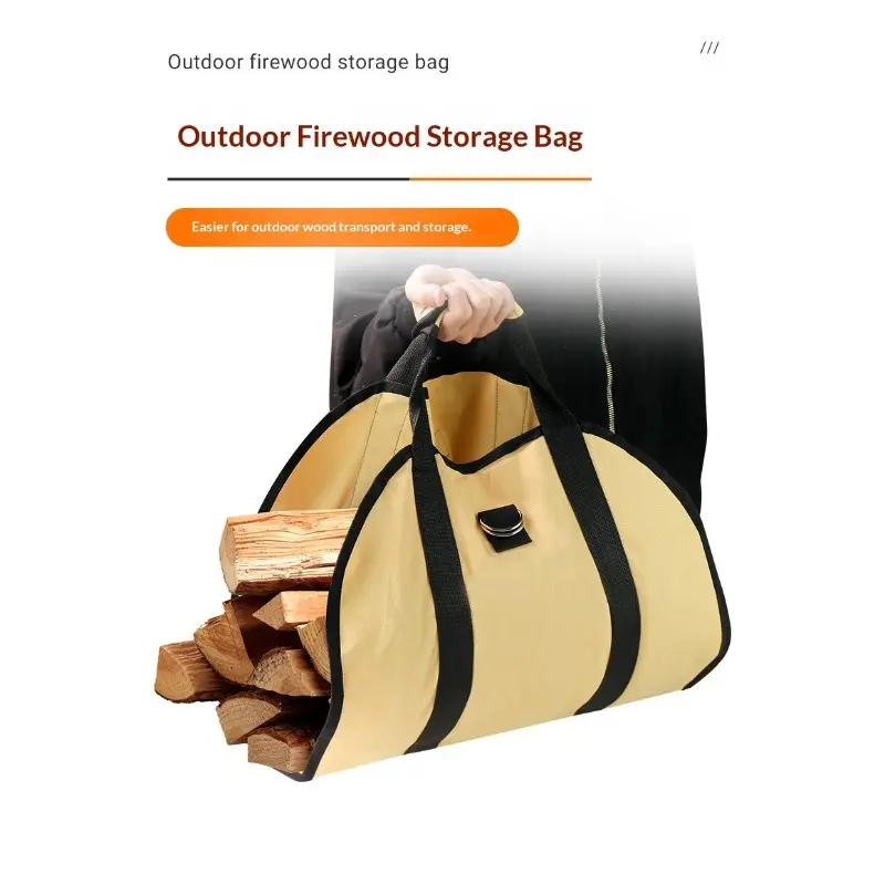 Outdoor Firewood Carry Bag, Portable Durable Lumber Pack, Multi-Functional Wood Storage Bag, 1 Piece, Tk Brand
