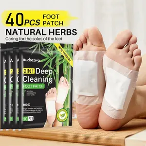 40 Tablets 2in1 Deep Cleaning Foot Patches for Stress Relief Toxin Removal & Better Sleep Natural Ginger & Bamboo Vinegar Powder Cell Activation Blood Circulation 10 Sheets Pack TikTokShopBlackFriday, Health, Wellness