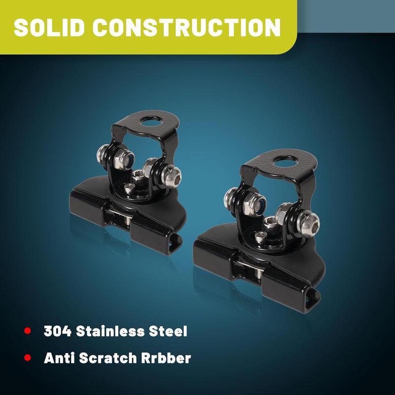 LED Light Bar Universal Mounting Bracket Adjustable A-Pillar Hood LED Work Lights Mount Bracket Clamp Holder Without Drilling Durable Material Vehicle Compatibility Easy Installation Protective Design Stainless Steel Strength Sturdy