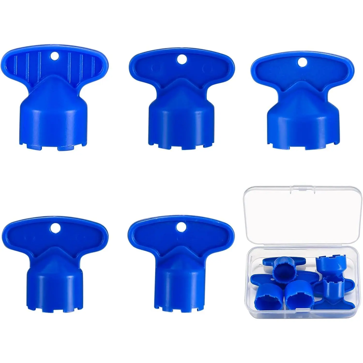 5 count Faucet Aerator Key Removal Wrench Set - Sink Aerator Key Tool for Bathroom & Kitchen,  Aerator Wrenches (16.5/18.5/21.5/22.5/24mm)