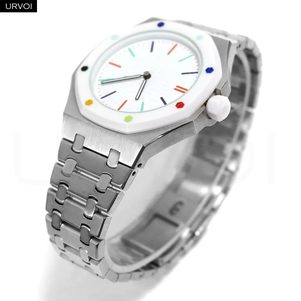 URVOI Case Band for Swatch x AP Royal Pop Pocket Watch switch to Wristwatch design 316L stainless steel strap Butterfly closure Fashionable Watch Accessories