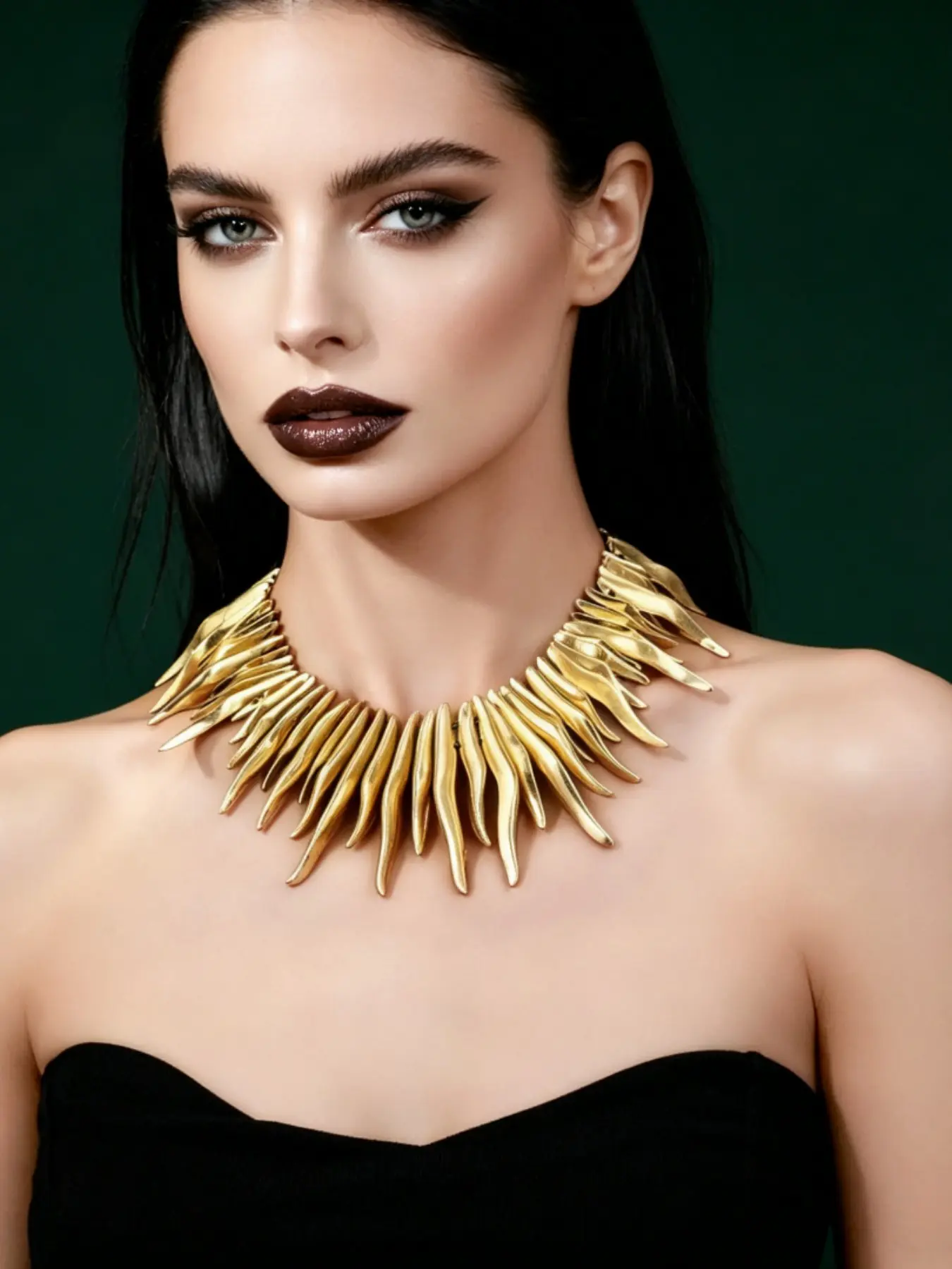 European and American Style Bold Wolf Tooth Necklace, Vintage Unique Design, Personalized Evening Party Layered Collarbone Pendant